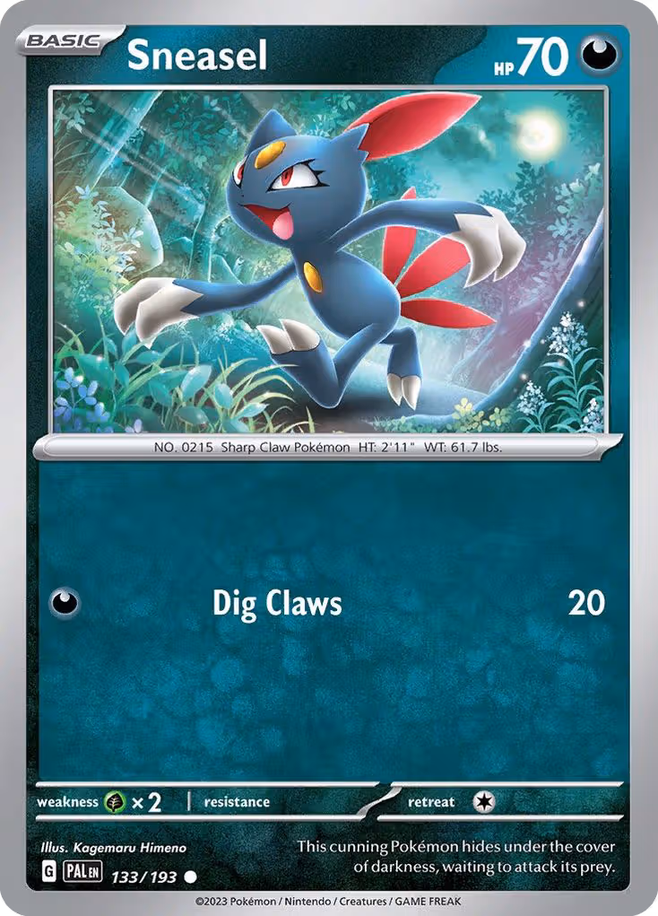Sneasel 133/193 Pokemon card
