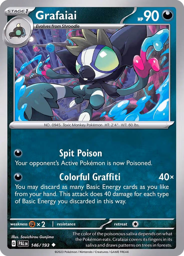 Grafaiai 146/193 Pokemon card