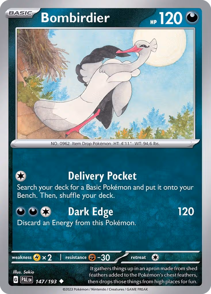Bombirdier 147/193 Pokemon card