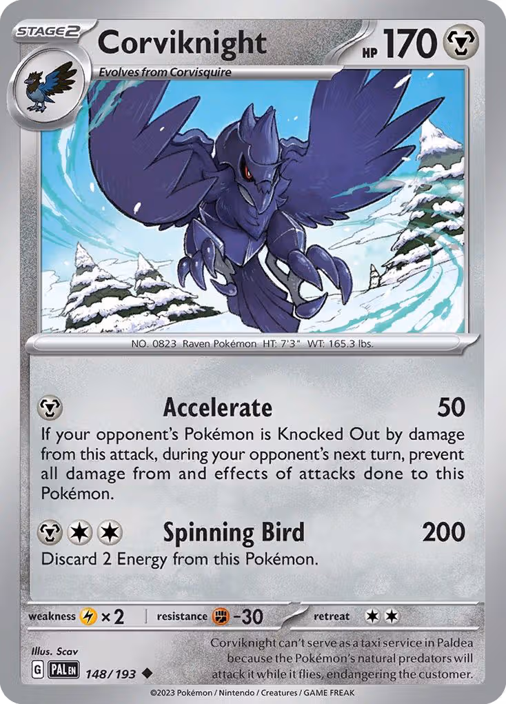 Corviknight 148/193 Pokemon card