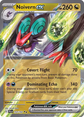 Noivern ex 153/193 Pokemon card
