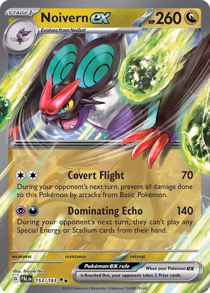 Noivern ex 153/193 Pokemon card