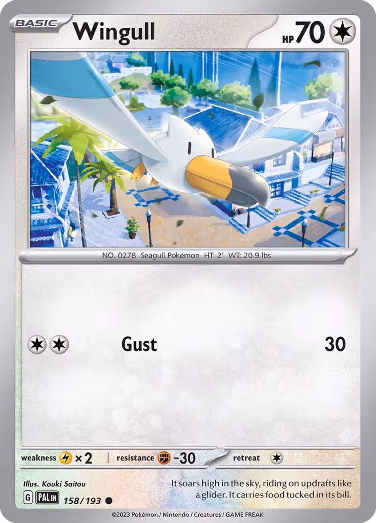 Wingull 158/193 Pokemon card
