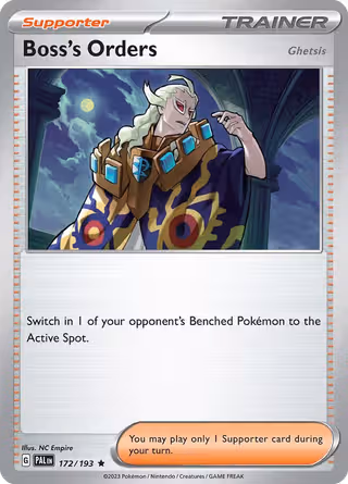 Boss's Orders 172/193 Pokemon card