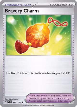 Bravery Charm 173/193 Pokemon card