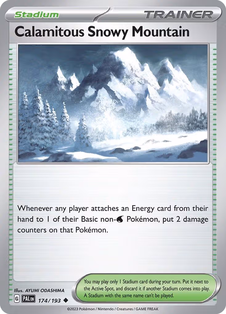 Calamitous Snowy Mountain 174/193 Pokemon card