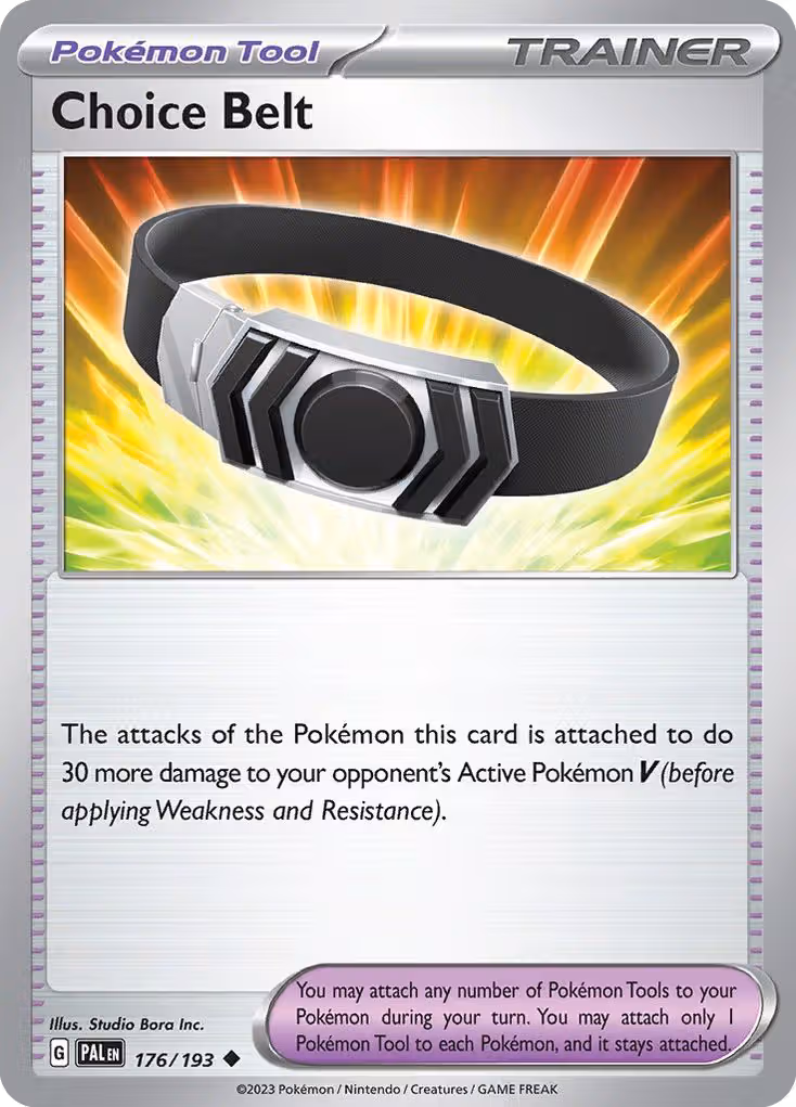 Choice Belt 176/193 Pokemon card