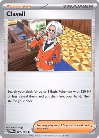 Clavell 177/193 Pokemon card