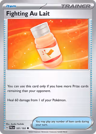 Fighting Au Lait 181/193 Pokemon card