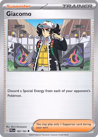 Giacomo 182/193 Pokemon card