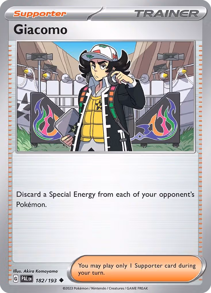 Giacomo 182/193 Pokemon card