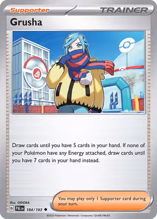 Grusha 184/193 Pokemon card