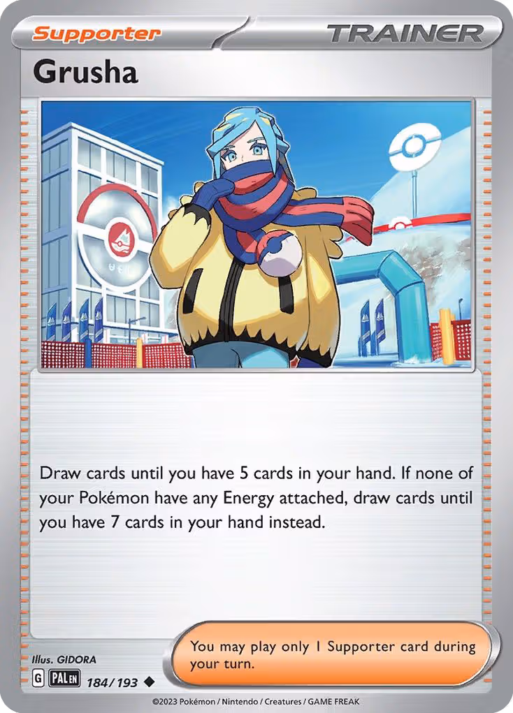 Grusha 184/193 Pokemon card