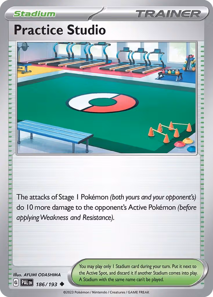 Practice Studio 186/193 Pokemon card
