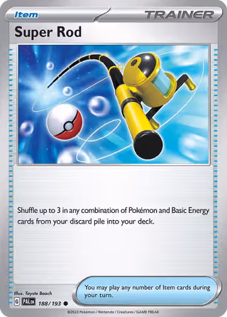 Super Rod 188/193 Pokemon card