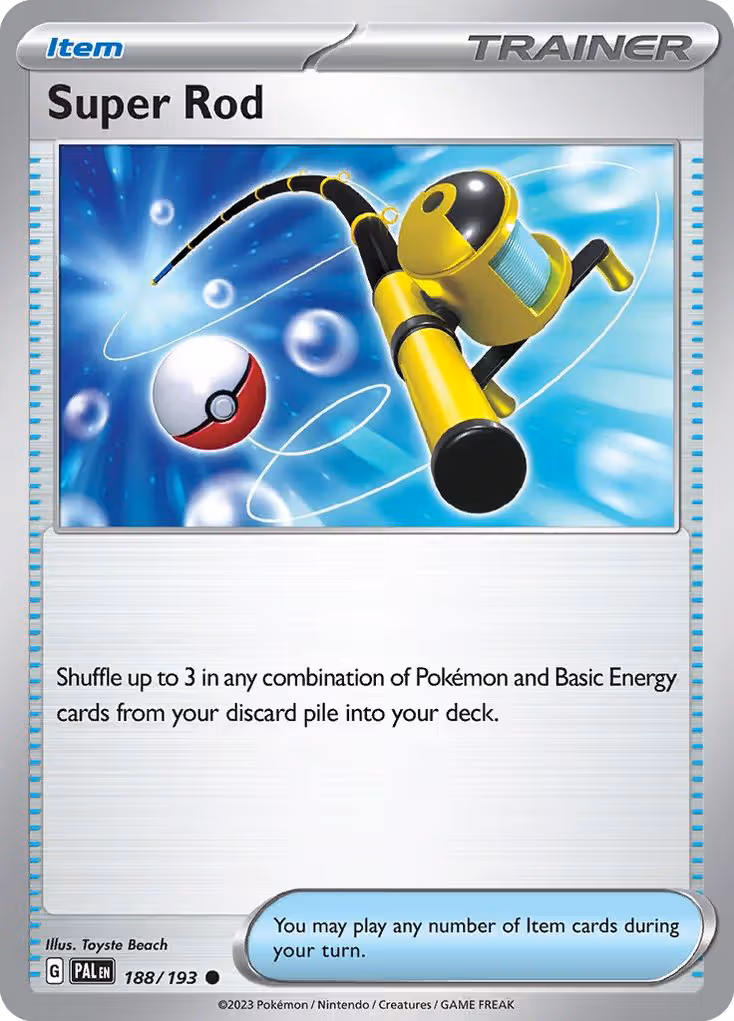 Super Rod 188/193 Pokemon card