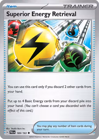 Superior Energy Retrieval 189/193 Pokemon card