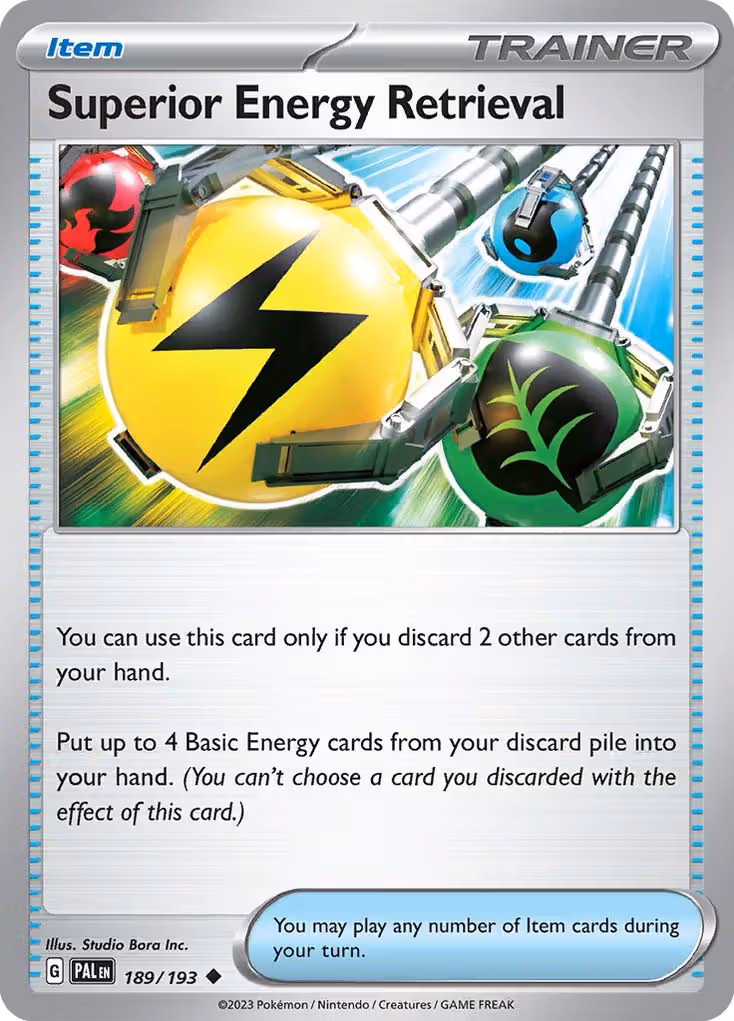 Superior Energy Retrieval 189/193 Pokemon card