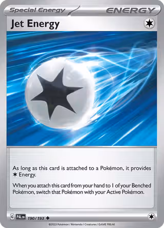 Jet Energy 190/193 Pokemon card