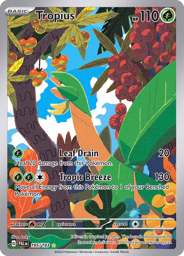 Tropius 195/193 Pokemon card