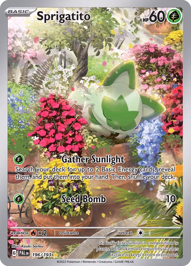 Sprigatito 196/193 Pokemon card