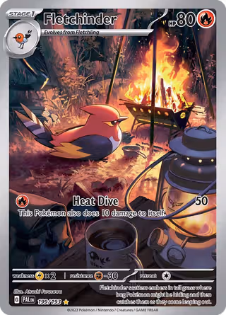 Fletchinder 199/193 Pokemon card