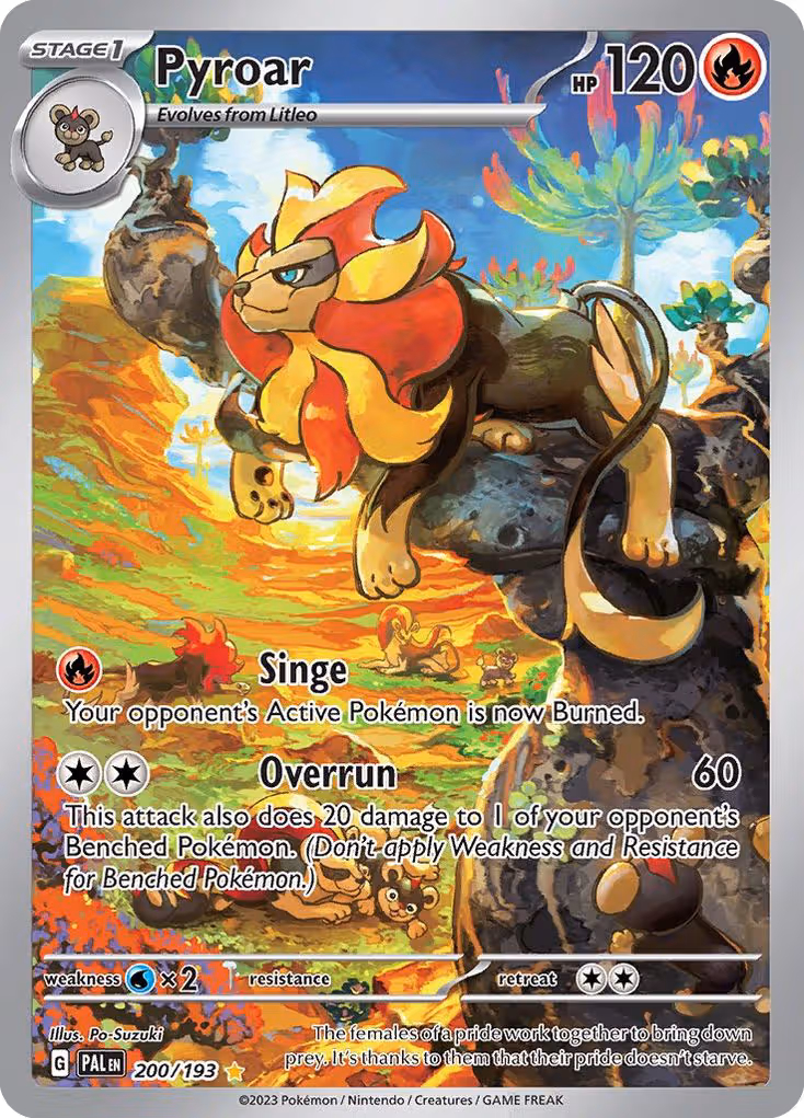 Pyroar 200/193 Pokemon card