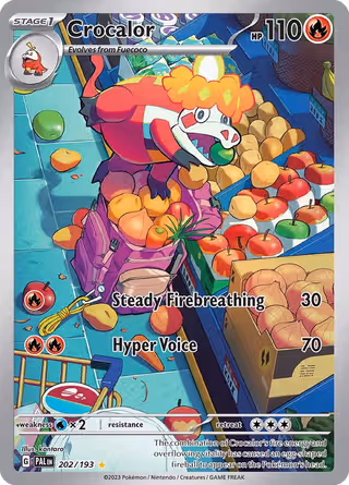 Crocalor 202/193 Pokemon card