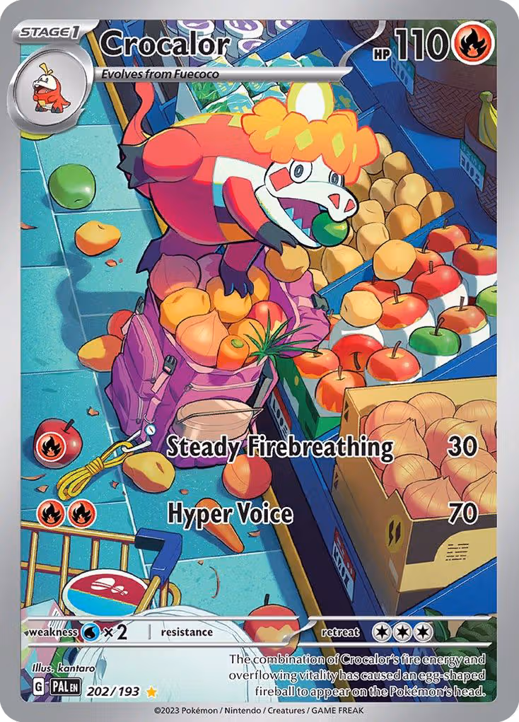 Crocalor 202/193 Pokemon card