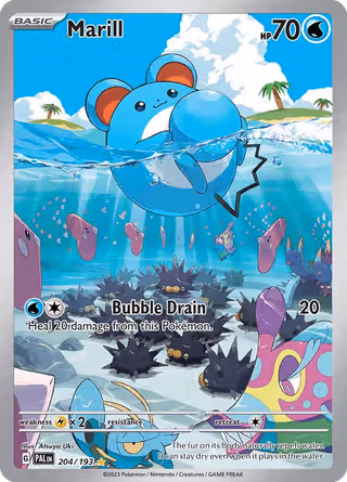 Marill 204/193 Pokemon card
