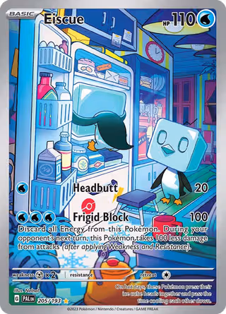 Eiscue 205/193 Pokemon card