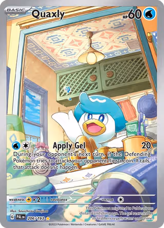 Quaxly 206/193 Pokemon card