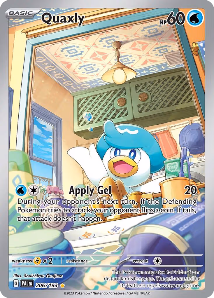 Quaxly 206/193 Pokemon card