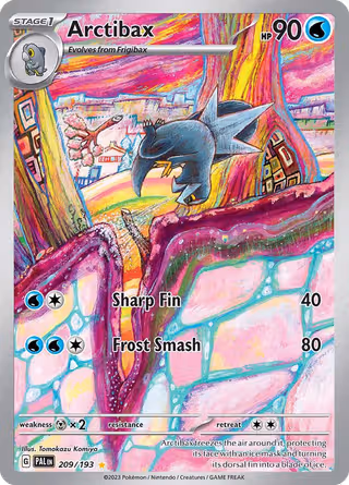 Arctibax 209/193 Pokemon card