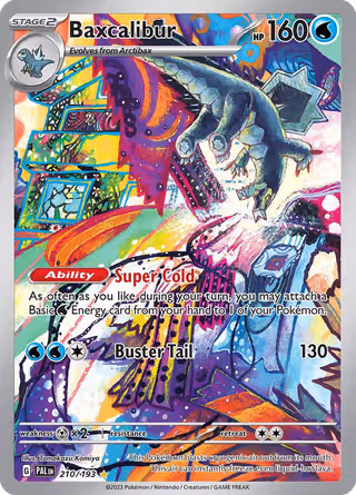 Baxcalibur 210/193 Pokemon card