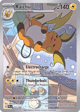 Raichu 211/193 Pokemon card