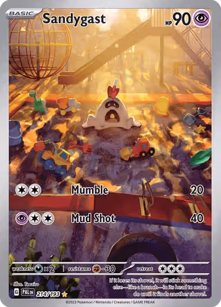 Sandygast 214/193 Pokemon card