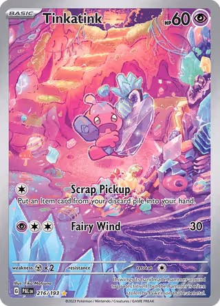 Tinkatink 216/193 Pokemon card