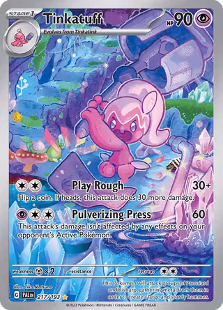 Tinkatuff 217/193 Pokemon card