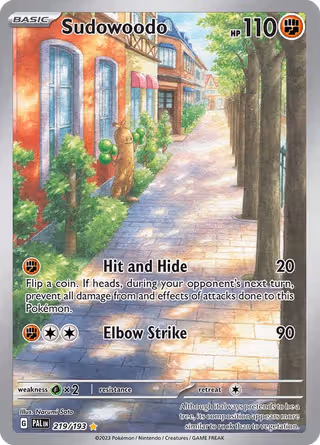 Sudowoodo 219/193 Pokemon card