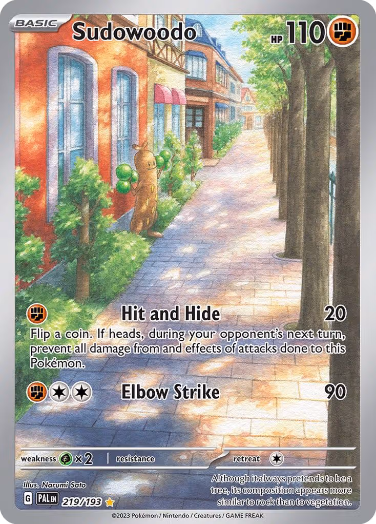 Sudowoodo 219/193 Pokemon card