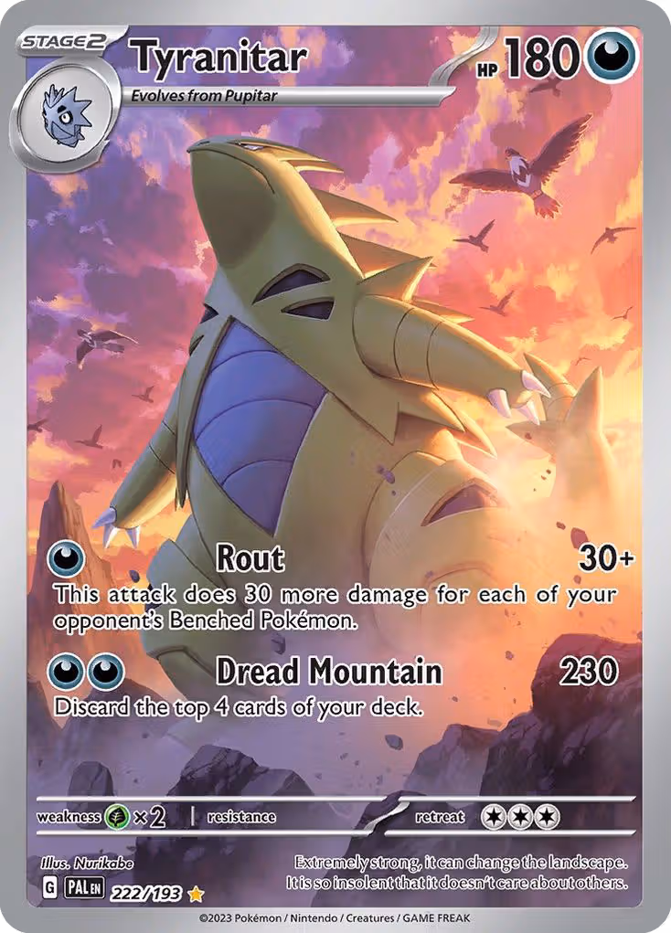Tyranitar 222/193 Pokemon card