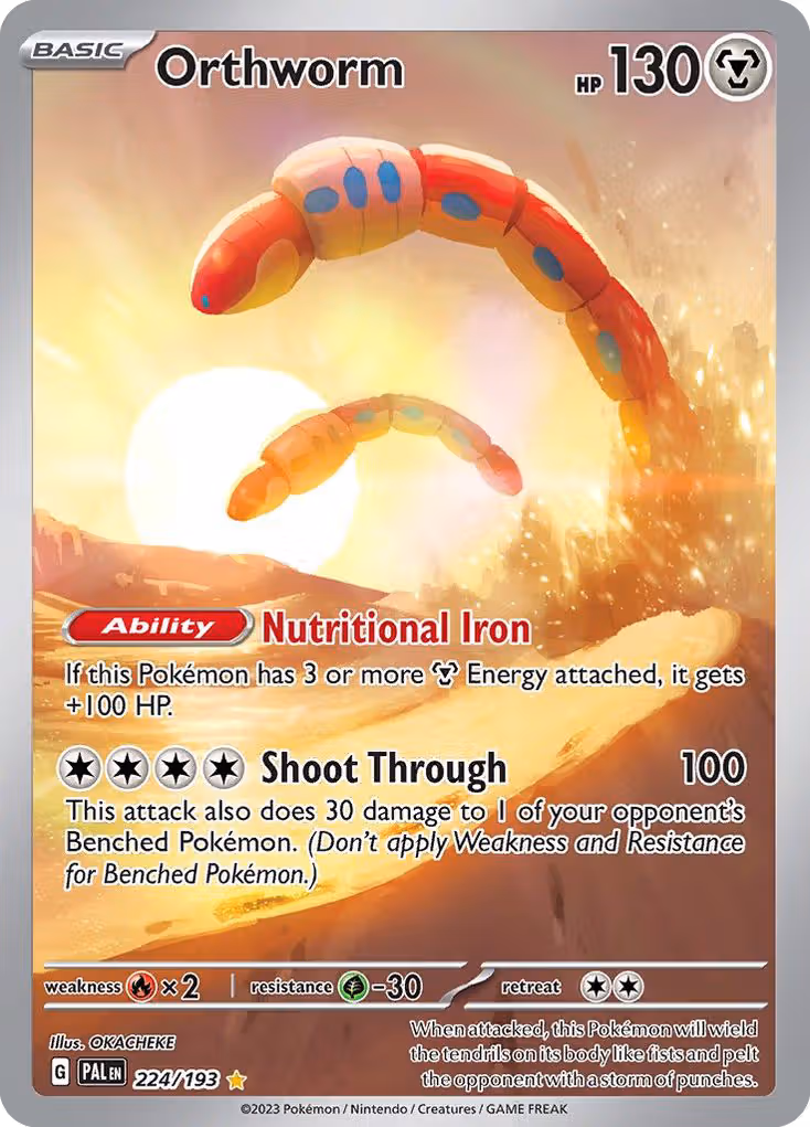 Orthworm 224/193 Pokemon card