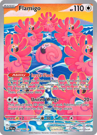 Flamigo 227/193 Pokemon card
