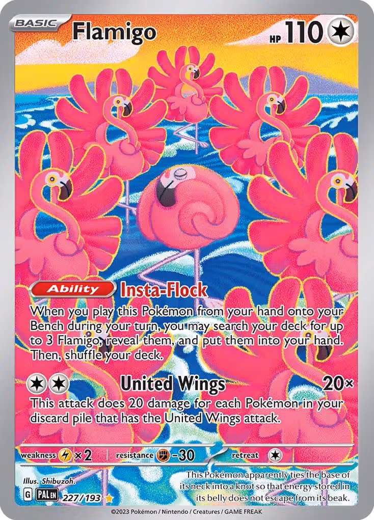 Flamigo 227/193 Pokemon card