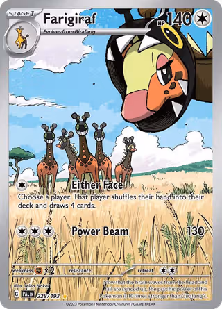 Farigiraf 228/193 Pokemon card