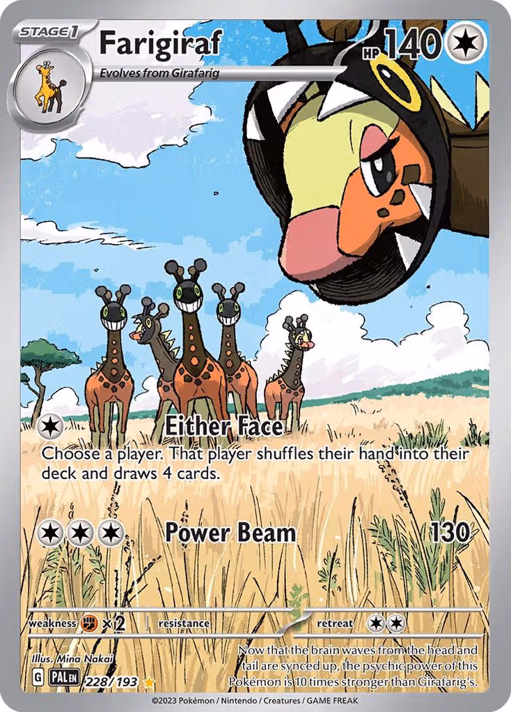 Farigiraf 228/193 Pokemon card