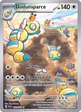Dudunsparce 229/193 Pokemon card