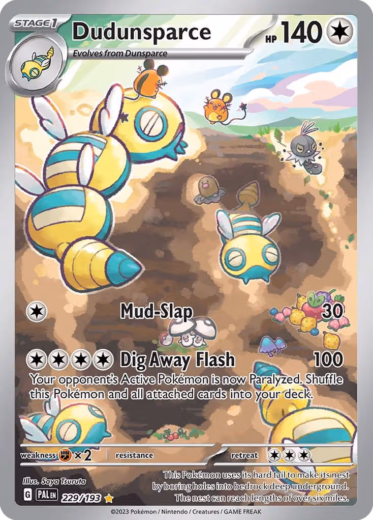 Dudunsparce 229/193 Pokemon card