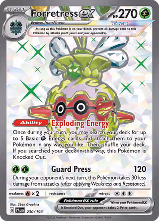 Forretress ex 230/193 Pokemon card